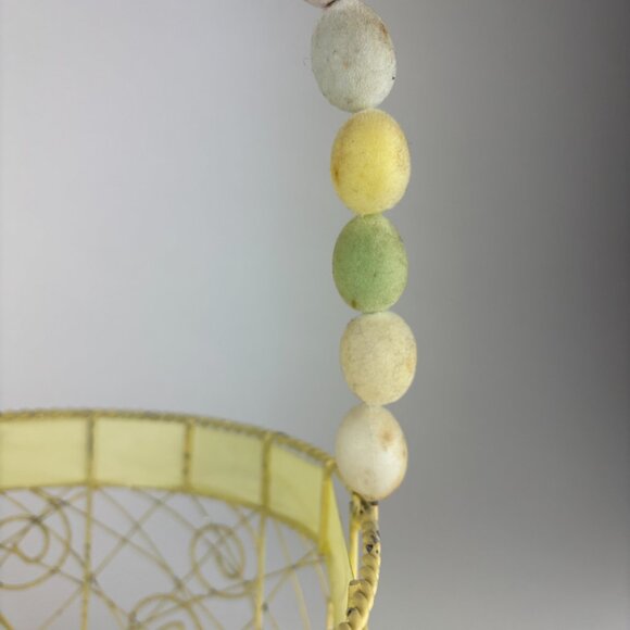 Vintage Easter Basket with Delicate Wirework - Picture 6 of 7